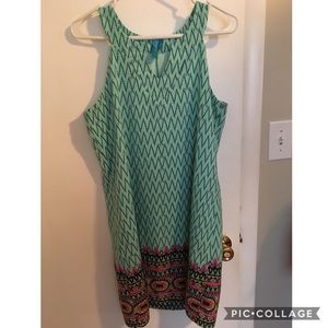 Patterned tank top dress